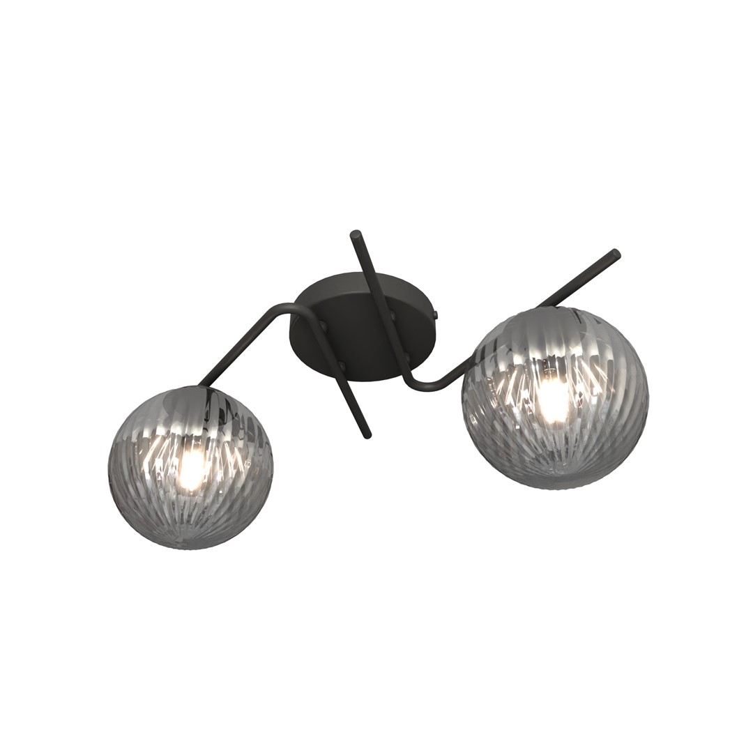 Vespa 48cm Røgfarvet plafond Fra Emibig Lighting - Den moderne og minimalistiske Vespa loftlampe er en unik loftslampe, der v&aelig;kker opm&aelig;rksomhed med sit specielle design.