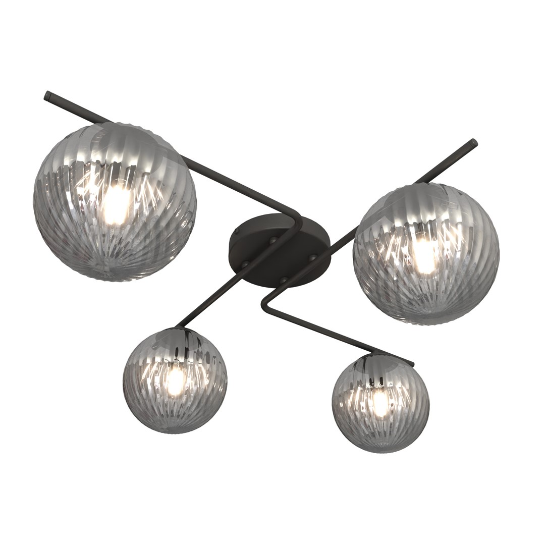 Vespa 72cm Røgfarvet plafond Fra Emibig Lighting - Den moderne og minimalistiske Vespa loftlampe er en unik loftslampe, der v&aelig;kker opm&aelig;rksomhed med sit specielle design.