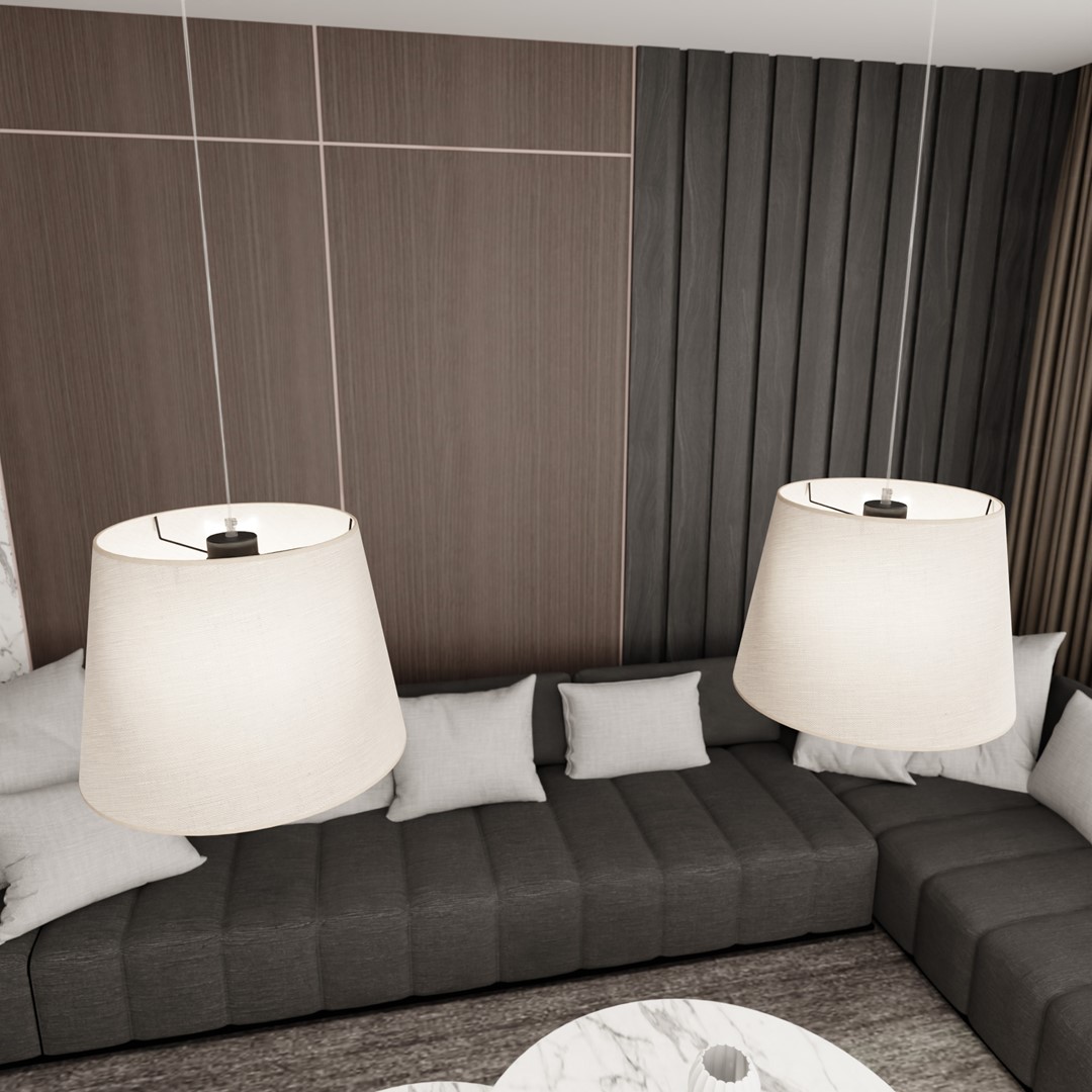 Epoca 90cm Beige loftslampe Fra Emibig Lighting - Med sit klassiske design og et moderne touch passer Epoca lige godt i traditionelle og moderne interi&oslash;rer, og tilf&oslash;jer en diskret men charmerende karakter til rummet.