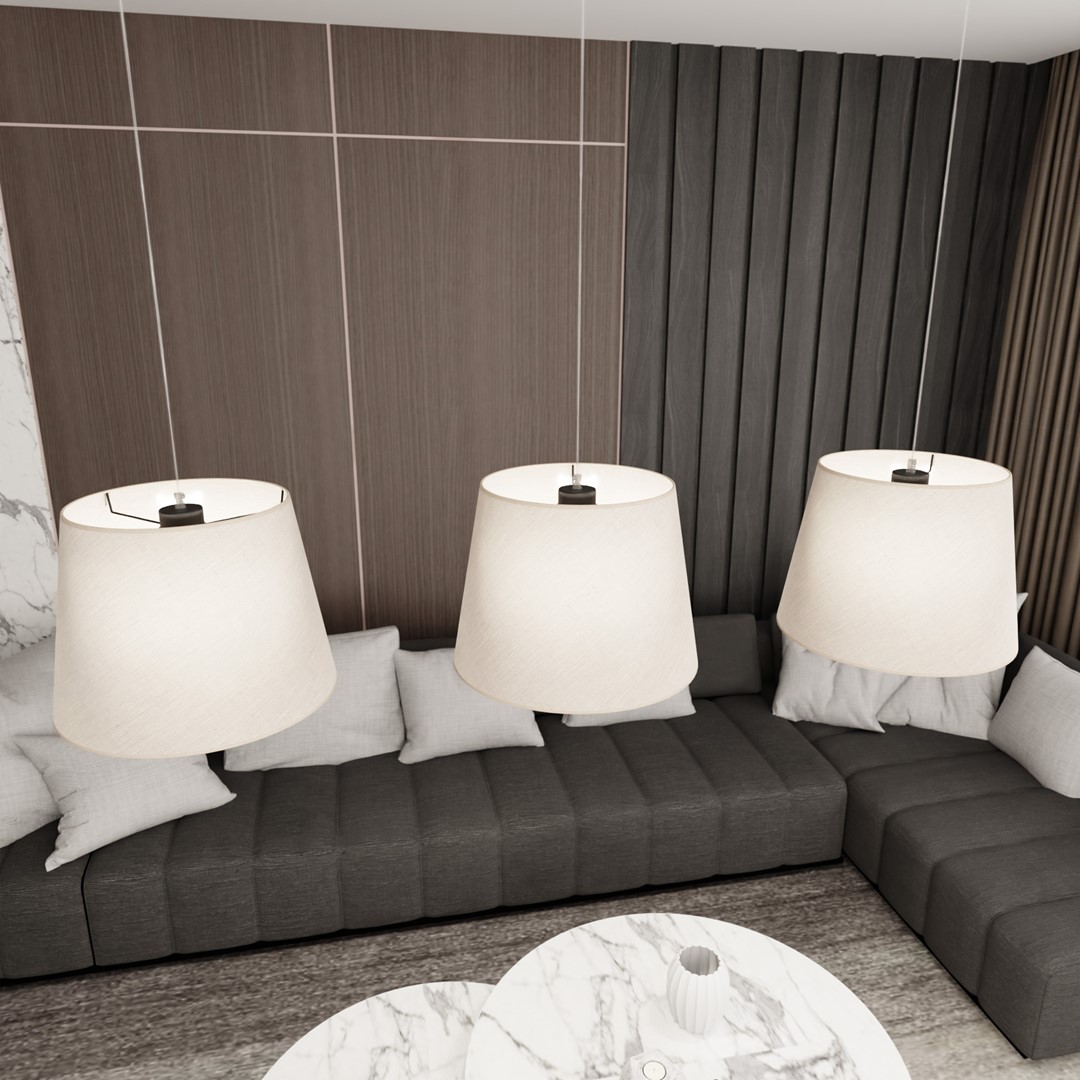 Epoca 116cm Beige loftslampe Fra Emibig Lighting - Med sit klassiske design og et moderne touch passer Epoca lige godt i traditionelle og moderne interi&oslash;rer, og tilf&oslash;jer en diskret men charmerende karakter til rummet.