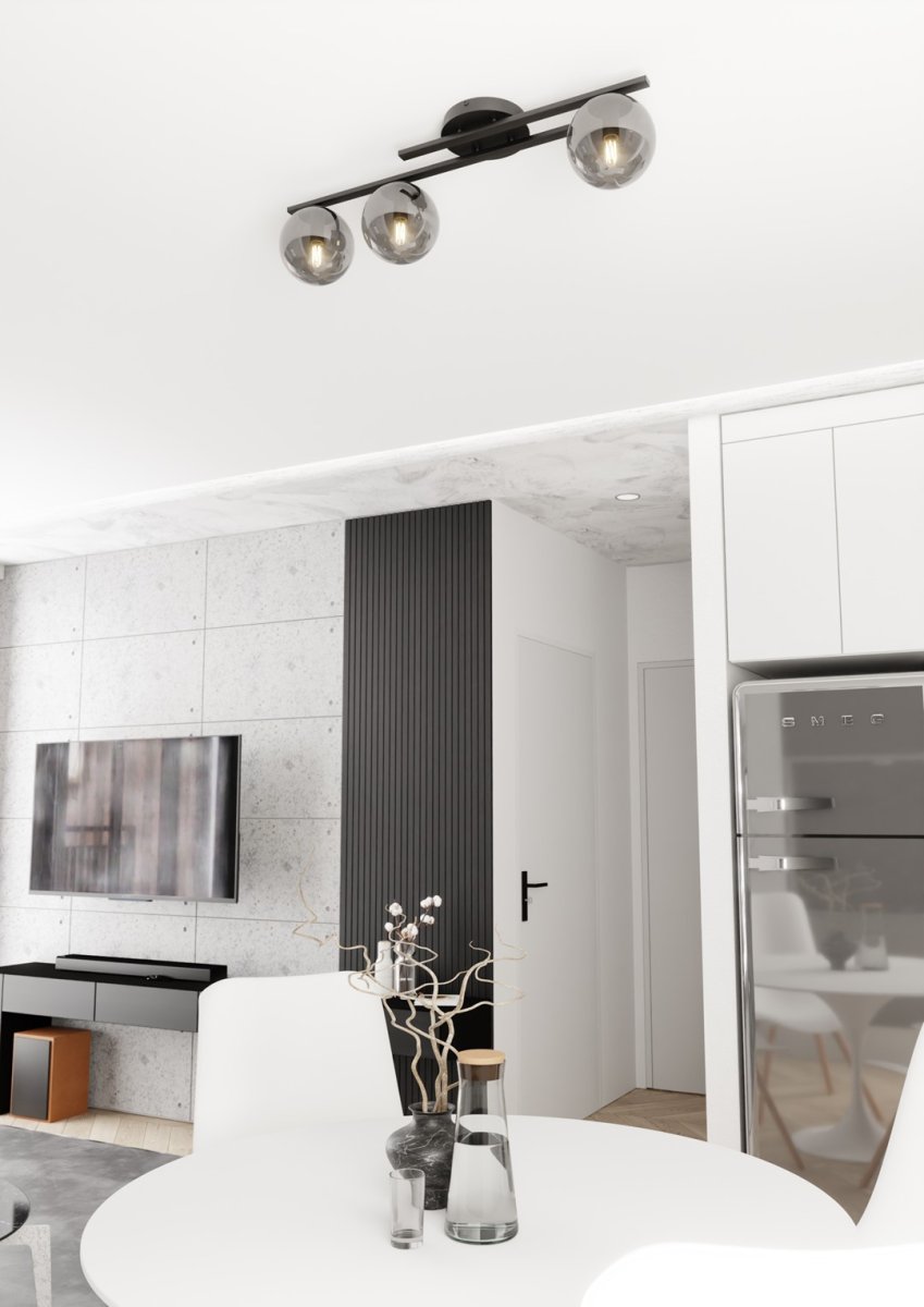 Kairo 74cm Sort/Røget plafond Fra Emibig Lighting - Det elegante design passer perfekt ind i ethvert hjem og stil.