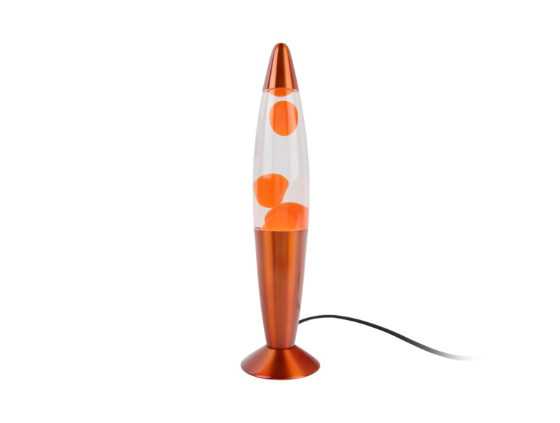 Rocket 35cm Orange børnelampe Fra Leitmotiv - Lavalampen giver et blødt, levende lys, der bevæger sig i organiske former, perfekt til et børneværelse eller som en kreativ og dekorativ detalje i hjemmet.