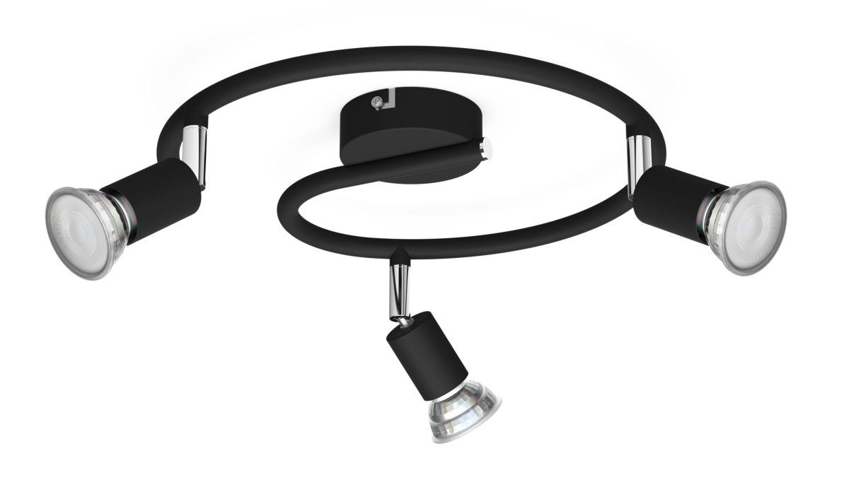 Limbali 3 Sort spotlight Fra Philips - Denne spotlight fra Philips er praktisk i hjemmet.