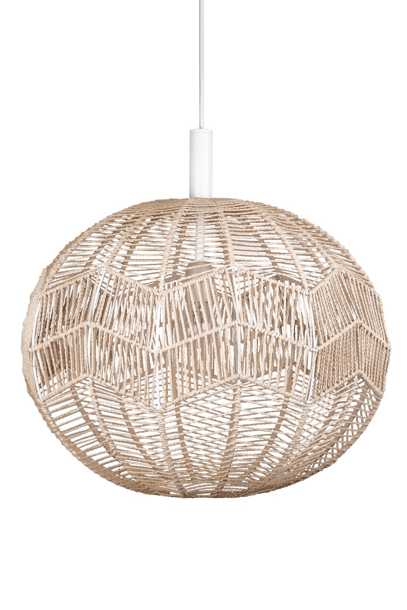 Missy Ø45 Natur loftslampe Fra Globen Lighting - Dekorativ loftspendel med et marokkansk-inspireret m&oslash;nster, der skaber dekorative skygger i rummet.