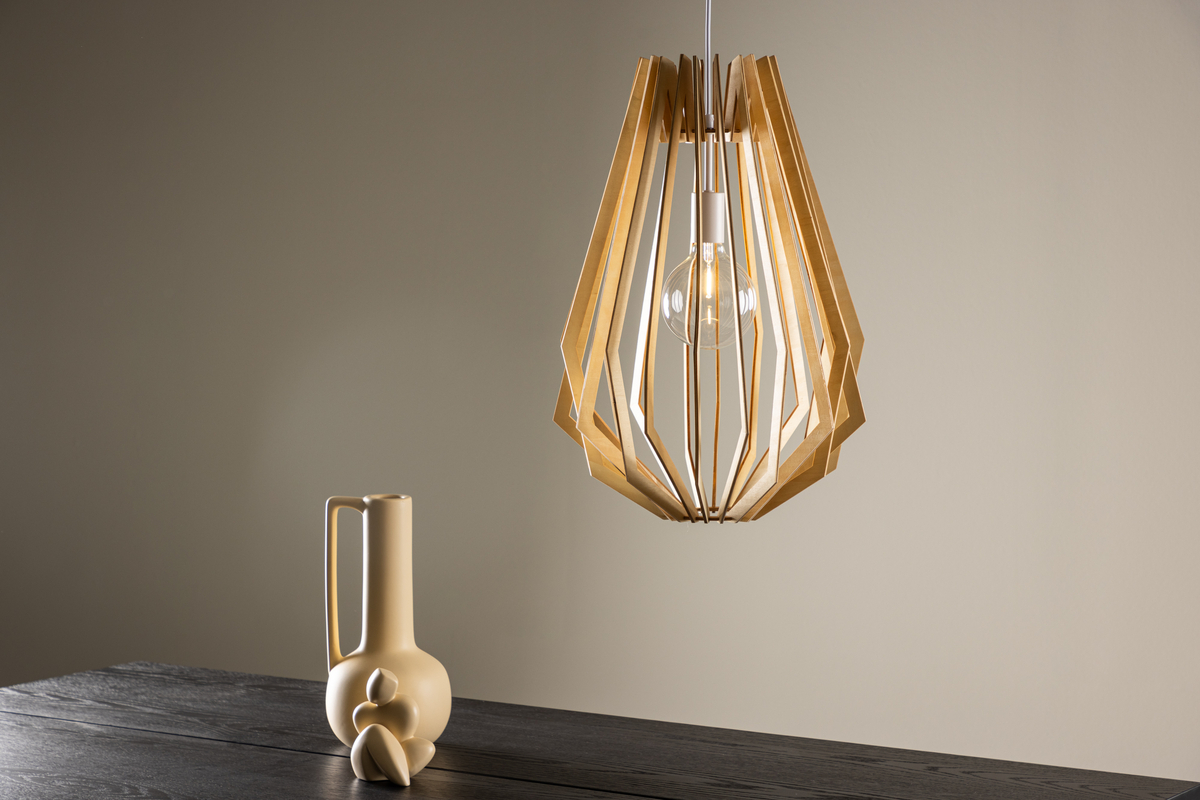 Spider Ø42 Træ loftslampe Fra Venture Design - 