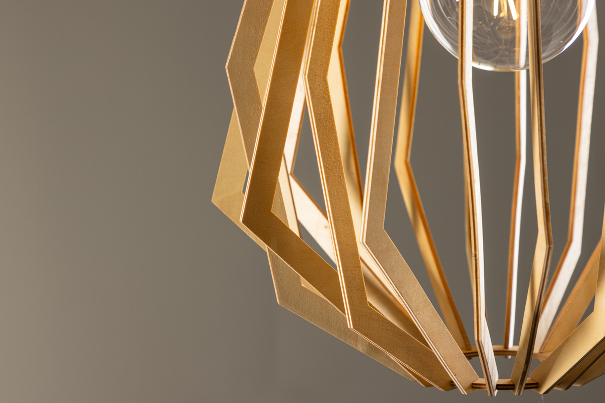 Spider Ø42 Træ loftslampe Fra Venture Design - 