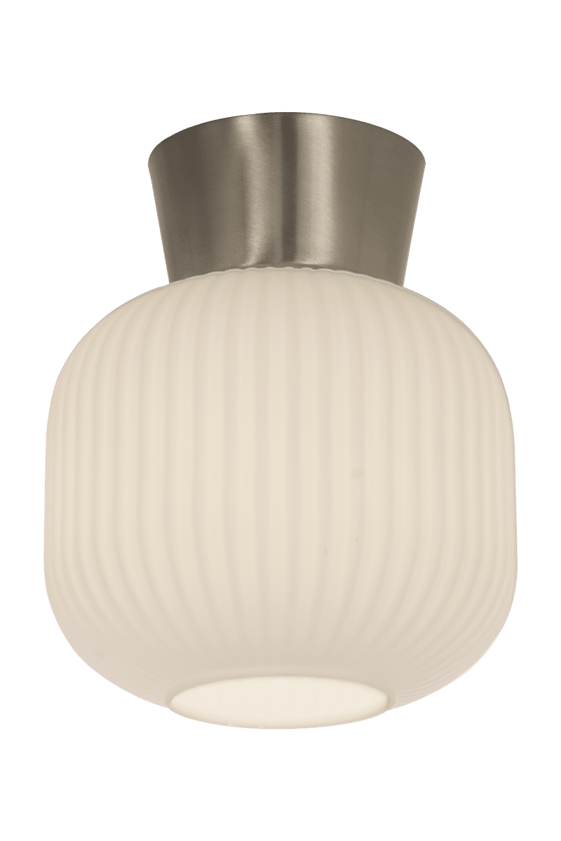 Vanja Ø20 Stål/Hvid plafond Fra Aneta Lighting - Vanja plafond er en lille og stilfuld loftslampe, der passer perfekt i mindre rum som gange, køkkener eller soveværelser.