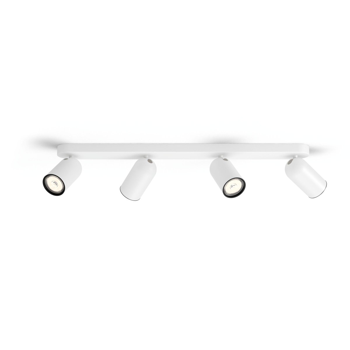 Pongee 4 Hvid spotlight Fra Philips - Den er en del af myLiving Contemporary-serien, hvor elegante former møder lys af høj kvalitet, der er tilpasset nutidens hjem.