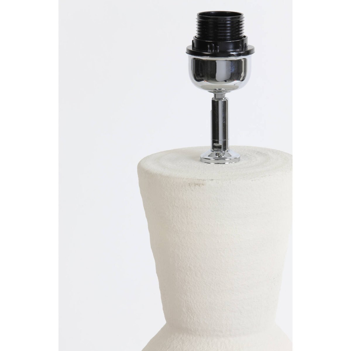 Ayla 50cm Cremet hvid lampefod Fra Light & Living - 