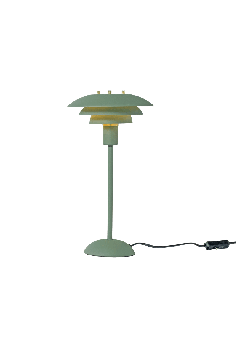 Zoom billede af Epsilon 37cm Grøn bordlampe Fra Aneta Lighting - Detaljer i krom och matt m&auml;ssing medf&ouml;ljer, s&aring; du sj&auml;lv kan v&auml;lja vilken som passar b&auml;st i ditt hem.