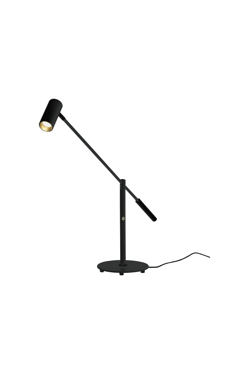 Concord 58cm Sort skrivebordslampe Fra Aneta Lighting - Concord er en stilren og praktisk blændfri bordlampe i matlakeret metal, der passer perfekt som læselampe på; skrivebordet.