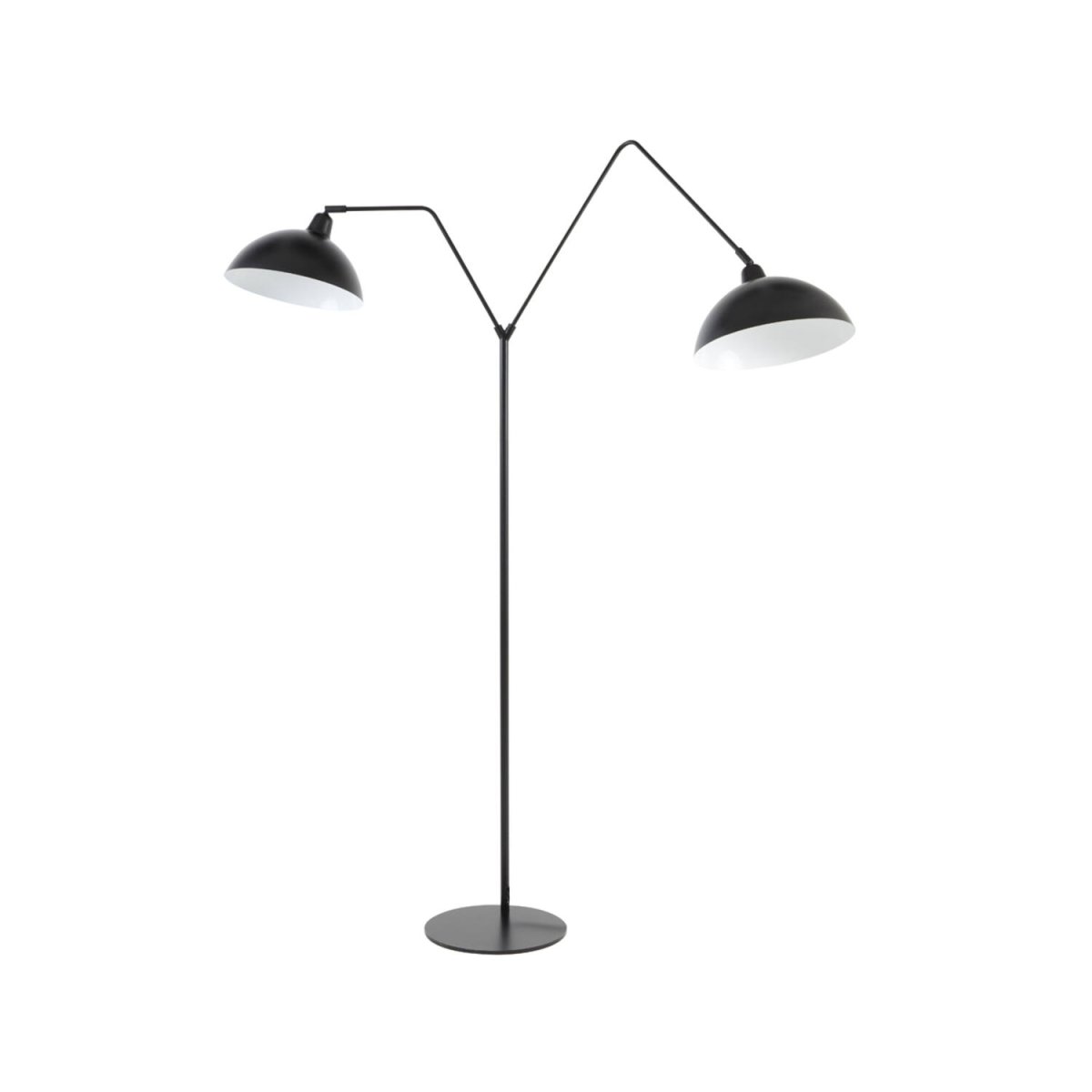 Orion 2 Sort gulvlampe Fra Light & Living - Orion er en elegant gulvlampe i matsort jern, perfekt til moderne interiør.