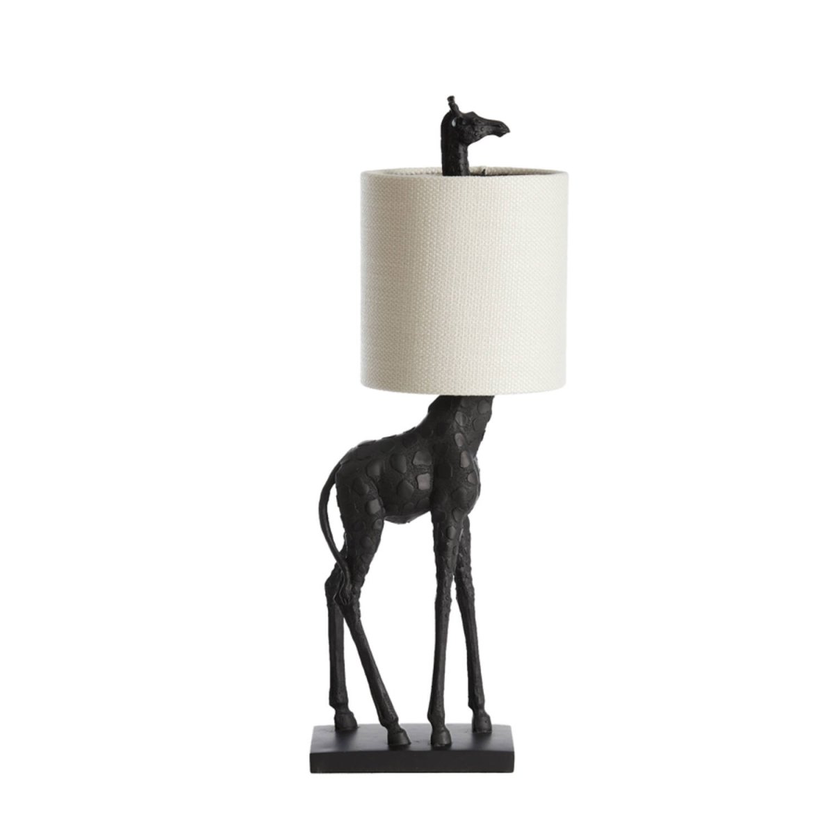 Giraffe 68cm Sort bordlampe Fra Light & Living - Giraffe er en unik bordlampe, der kombinerer dristigt design med elegance.