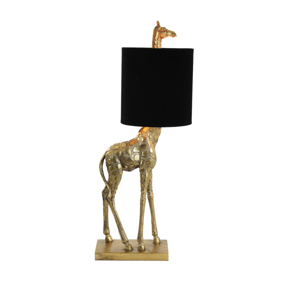 Giraffe 68cm Guld bordlampe Fra Light & Living - Giraffe er en unik bordlampe, der kombinerer dristigt design med elegance.