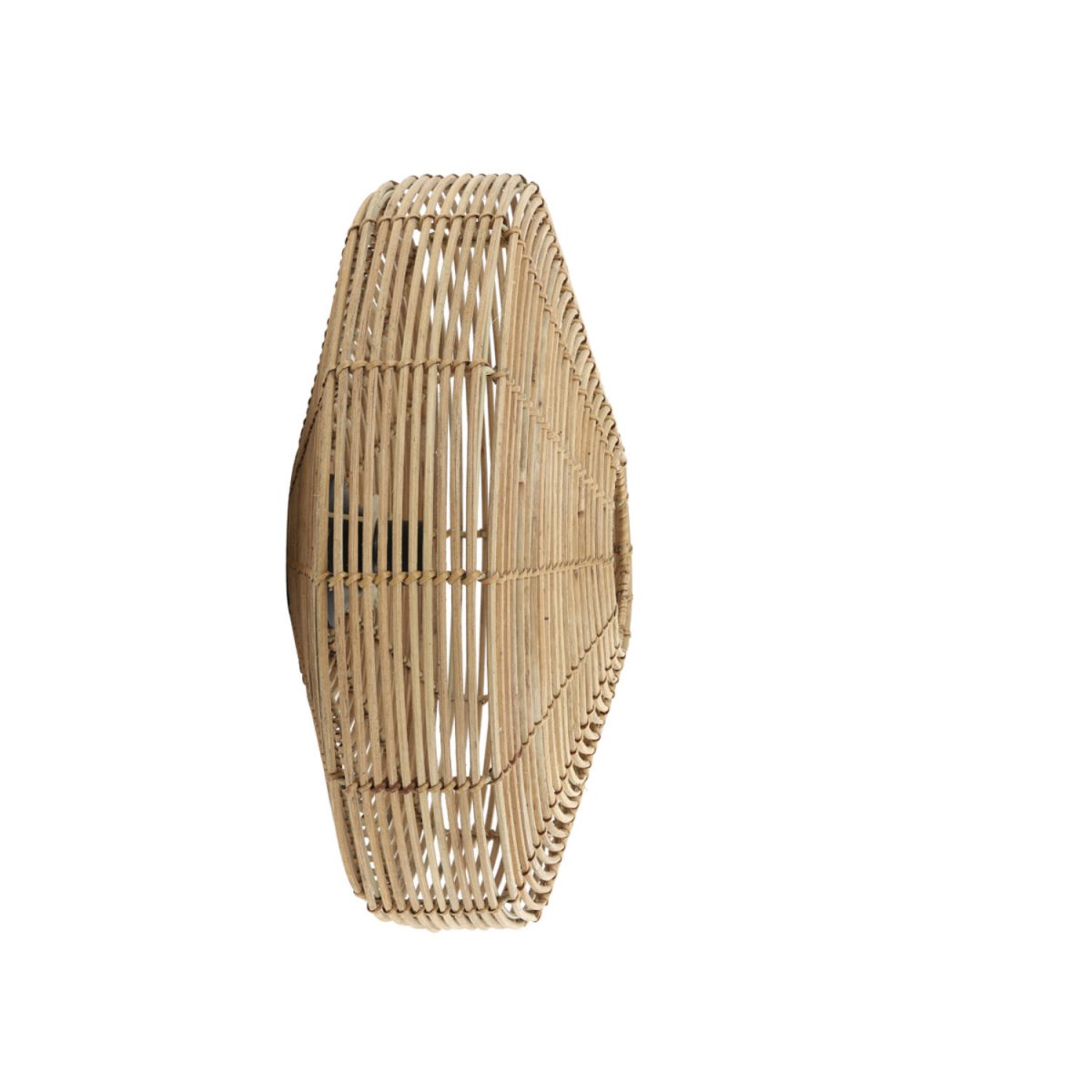 Mataka Ø50 Natur væglampe Fra Light & Living - Giv dit hjem en varm og indbydende følelse med Mataka, en væglampe i rattan.