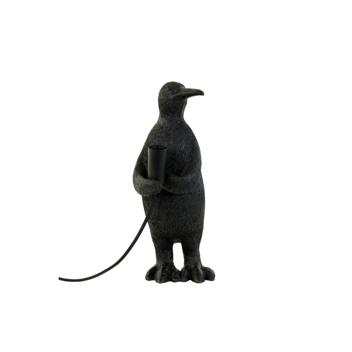 Penguin 34cm Sort bordlampe Fra Light & Living - Penguin er en charmerende og legende lampe, lad den sprede lys og glæde i dit hjem!