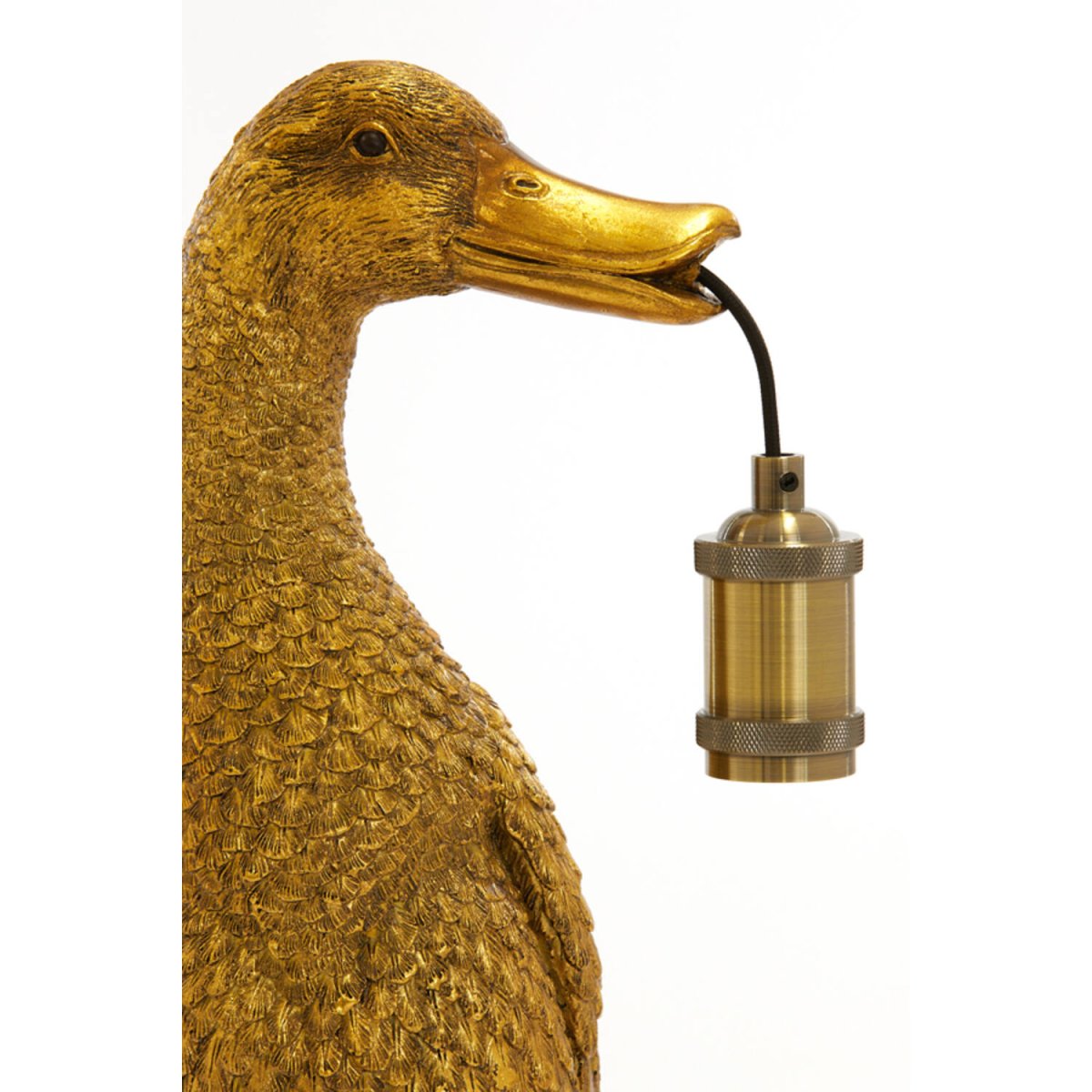 Duck 65cm Antik guld bordlampe Fra Light & Living - 