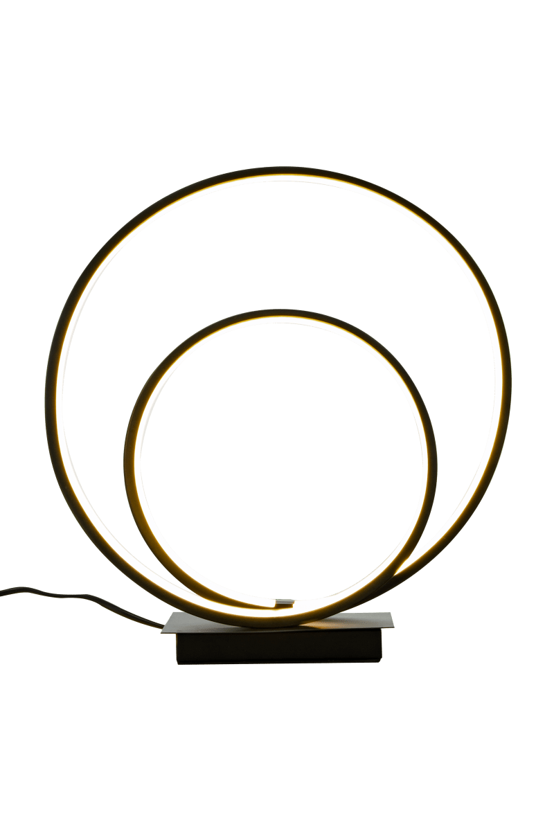 Loop 37cm Sort bordlampe Fra Aneta Lighting - Loop bliver et i&oslash;jnefaldende tr&aelig;k i interi&oslash;ret uanset om det er placeret i et vindue, p&aring; en hall byr&aring; eller p&aring; b&oslash;rnev&aelig;relset.