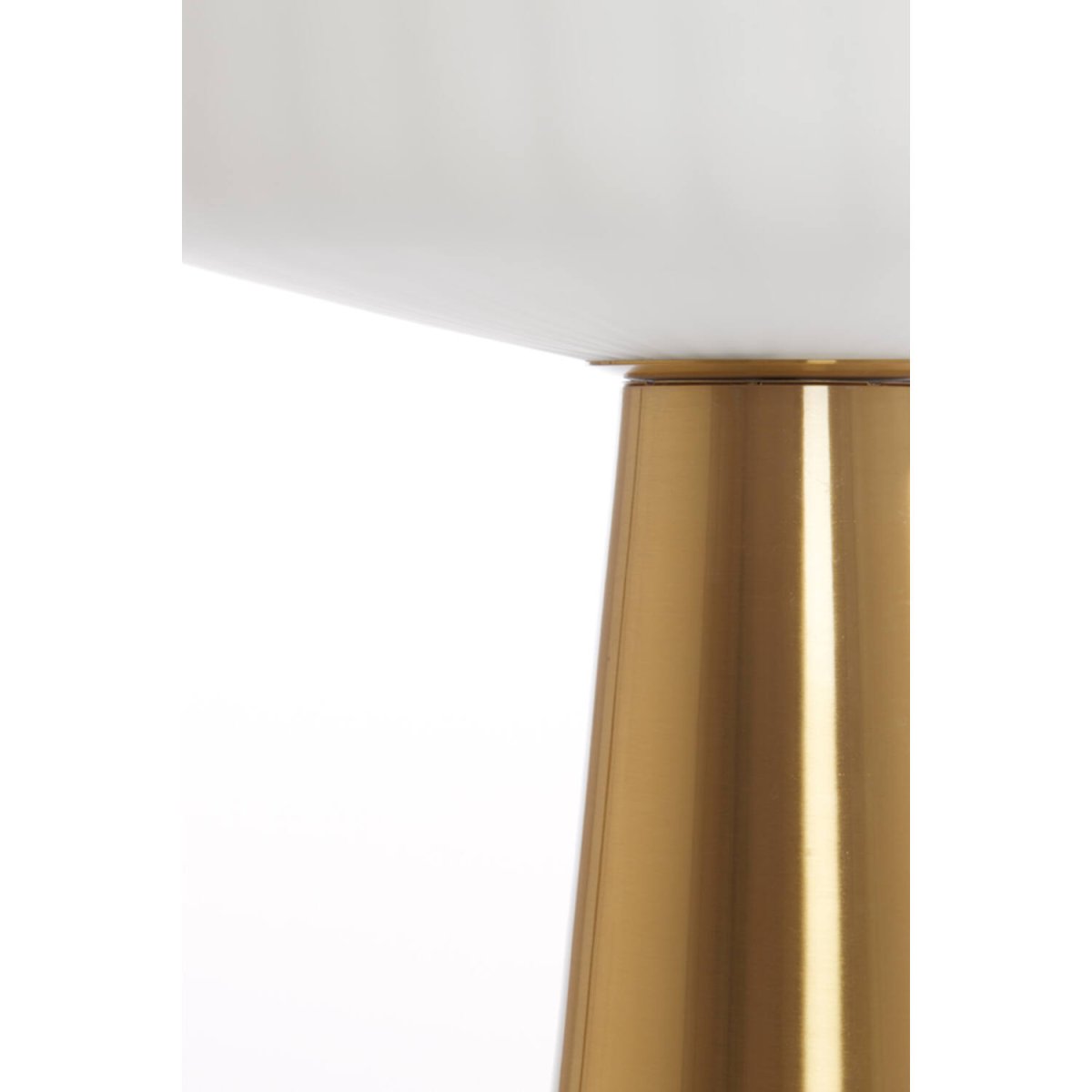Pleat 53cm Guld/hvid bordlampe Fra Light & Living - 