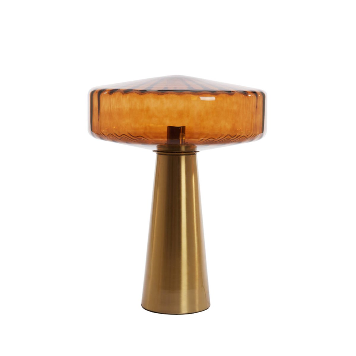 Pleat 53cm Guld/brun bordlampe Fra Light & Living - 