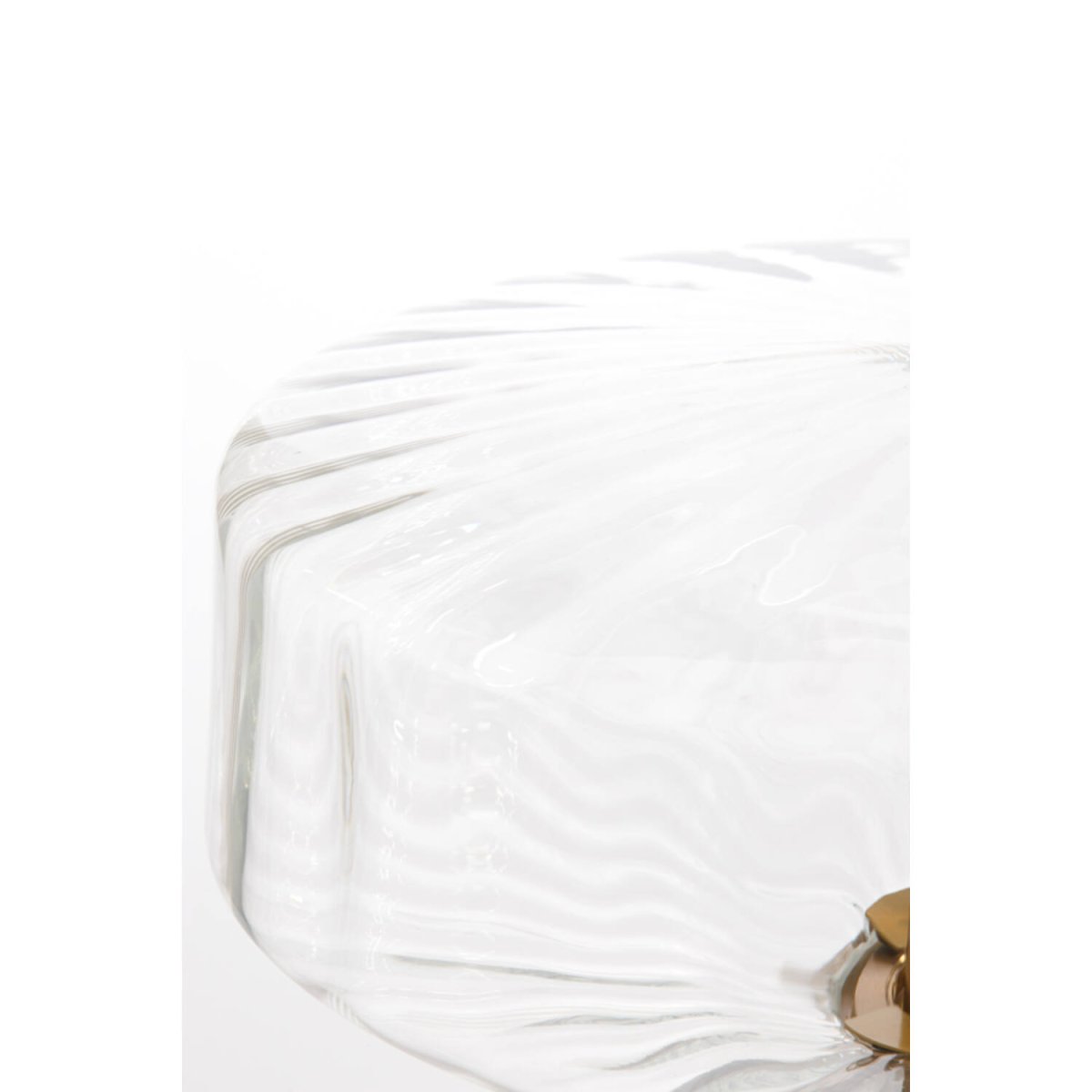 Pleat 53cm Guld/klar bordlampe Fra Light & Living - 