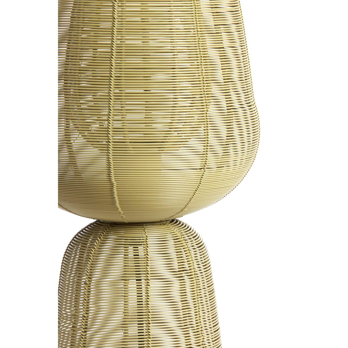 Aboso 42cm Lysegrøn bordlampe Fra Light & Living - Dens unikke form giver et moderne og elegant pr&aelig;g, perfekt til at l&oslash;fte interi&oslash;ret i b&aring;de industrielle og skandinaviske hjem.