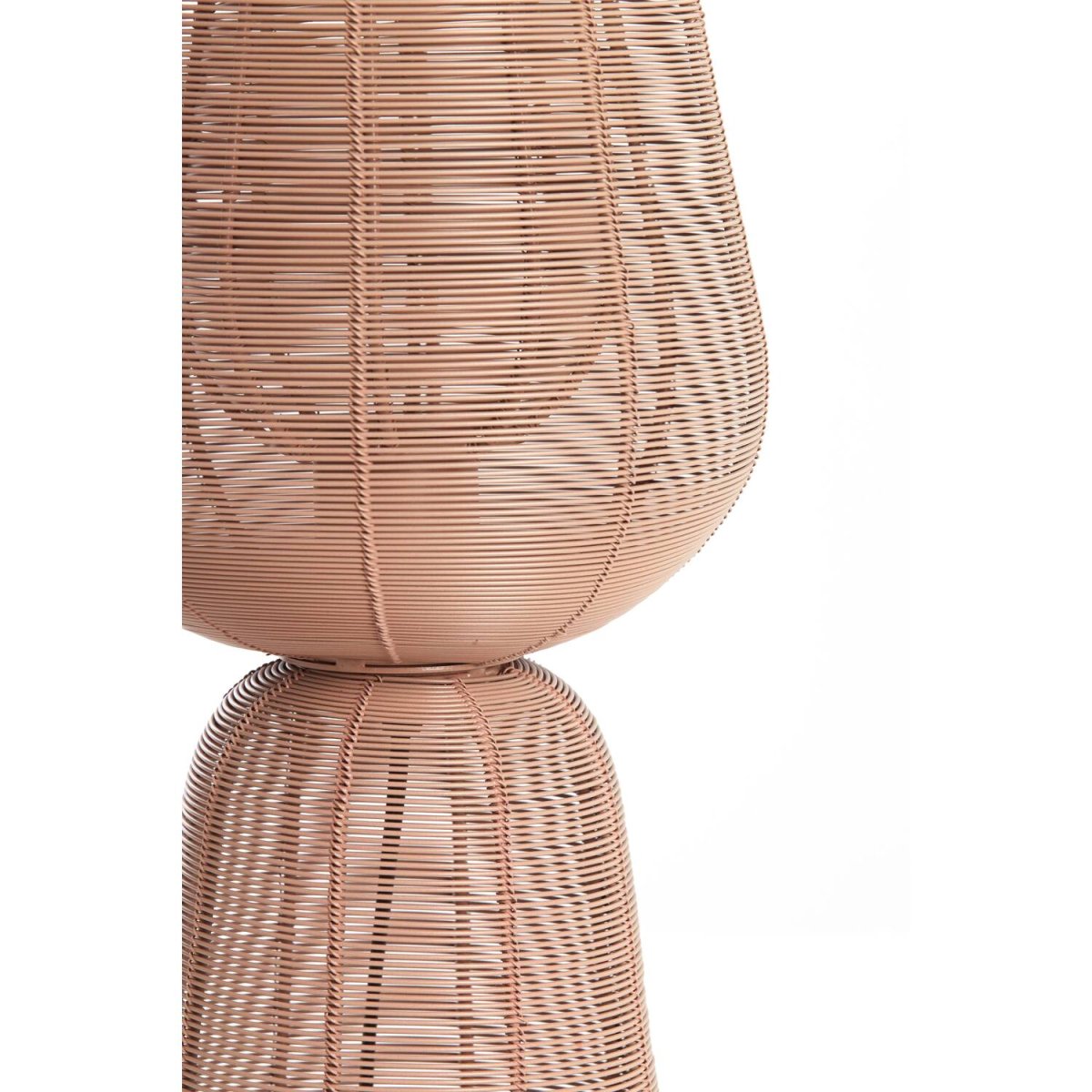 Aboso 42cm Lyserød bordlampe Fra Light & Living - Dens unikke form giver et moderne og elegant præg, perfekt til at løfte interiøret i både industrielle og skandinaviske hjem.