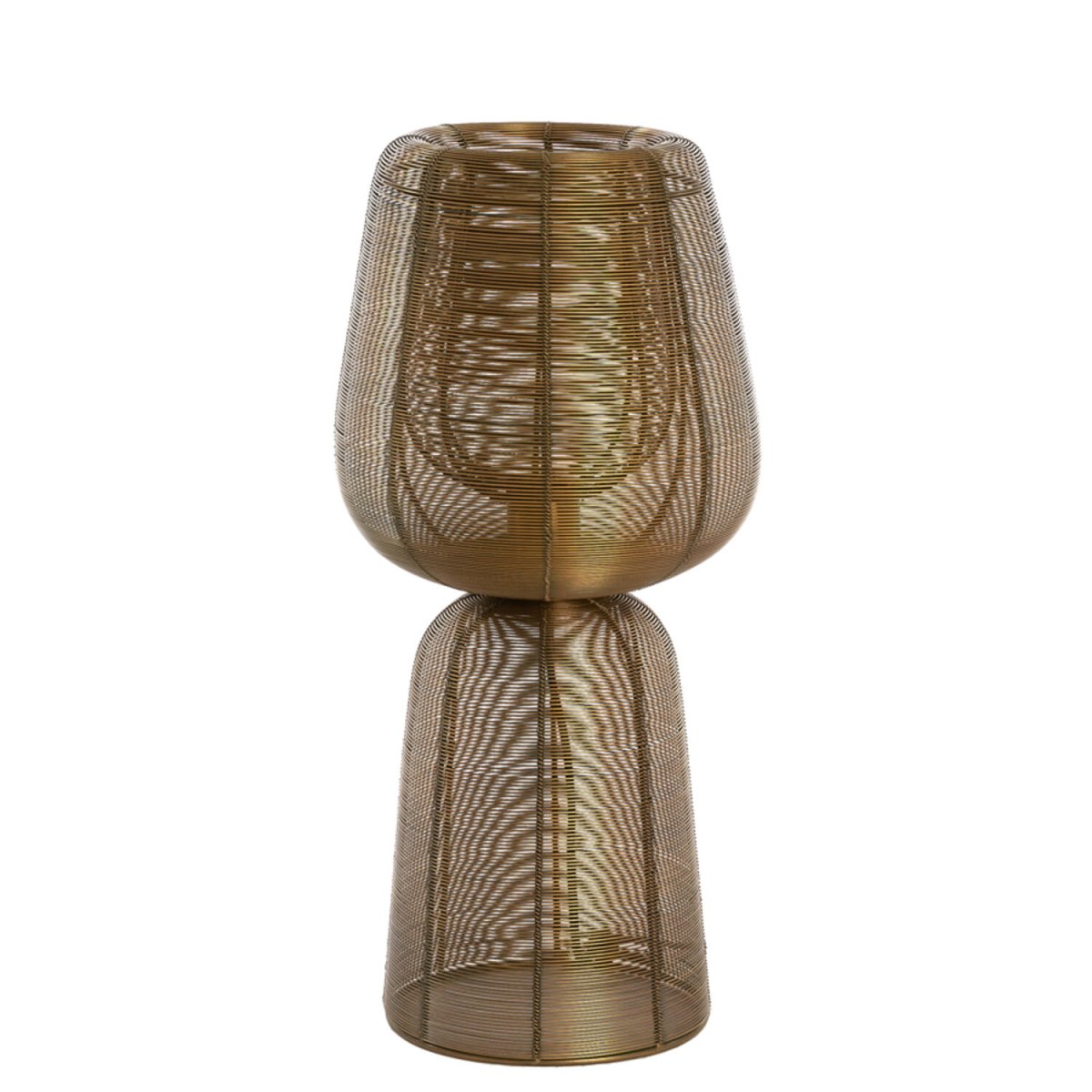Aboso 54cm Bronze bordlampe Fra Light & Living - Aboso er en stilfuld bordlampe lavet af jern med en bronzefinish, hvor det åbne design skaber et smukt skyggespil.