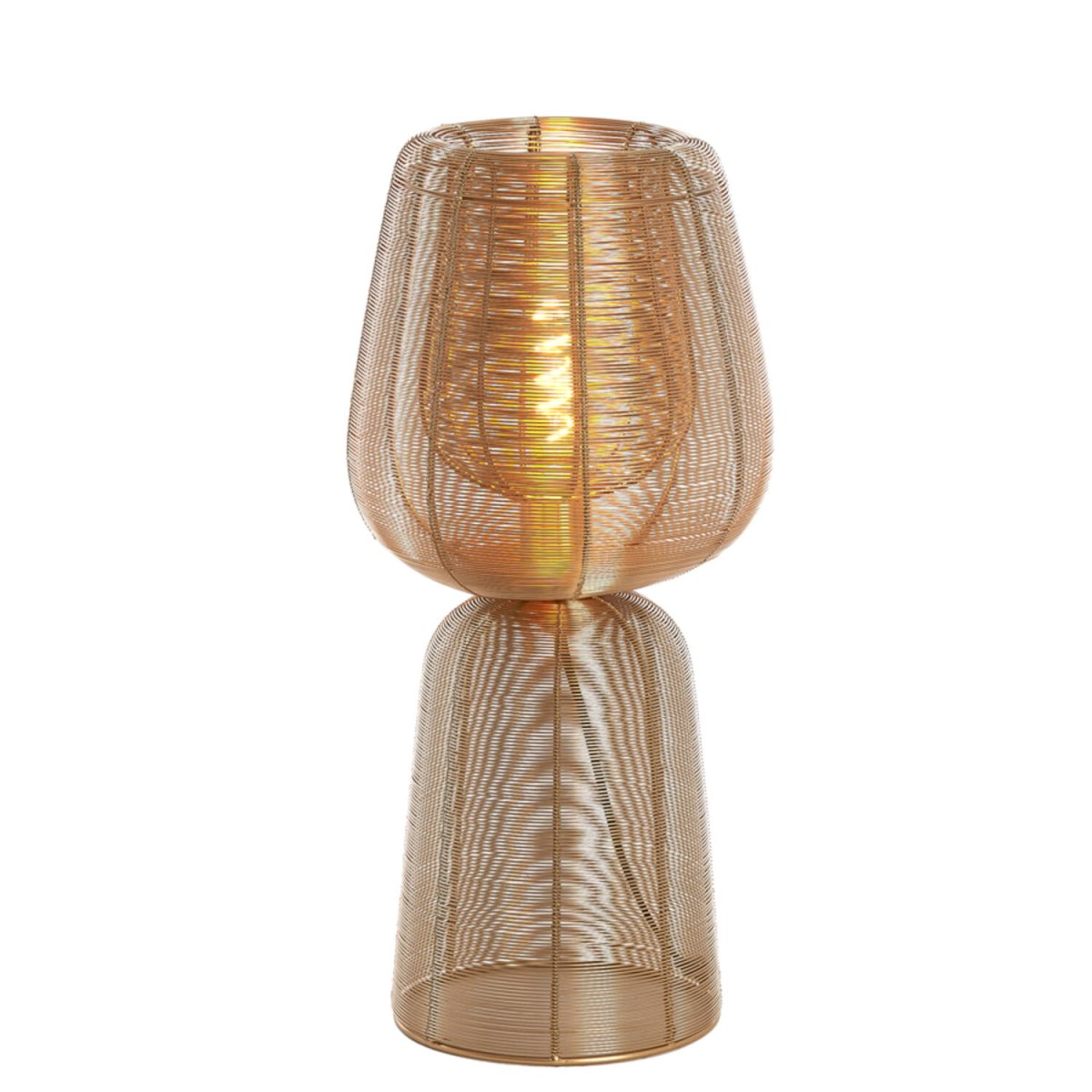 Aboso 54cm Guld bordlampe Fra Light & Living - Aboso er en stilfuld bordlampe lavet af jern med en guldfinish, hvor det åbne design skaber et smukt skyggespil.