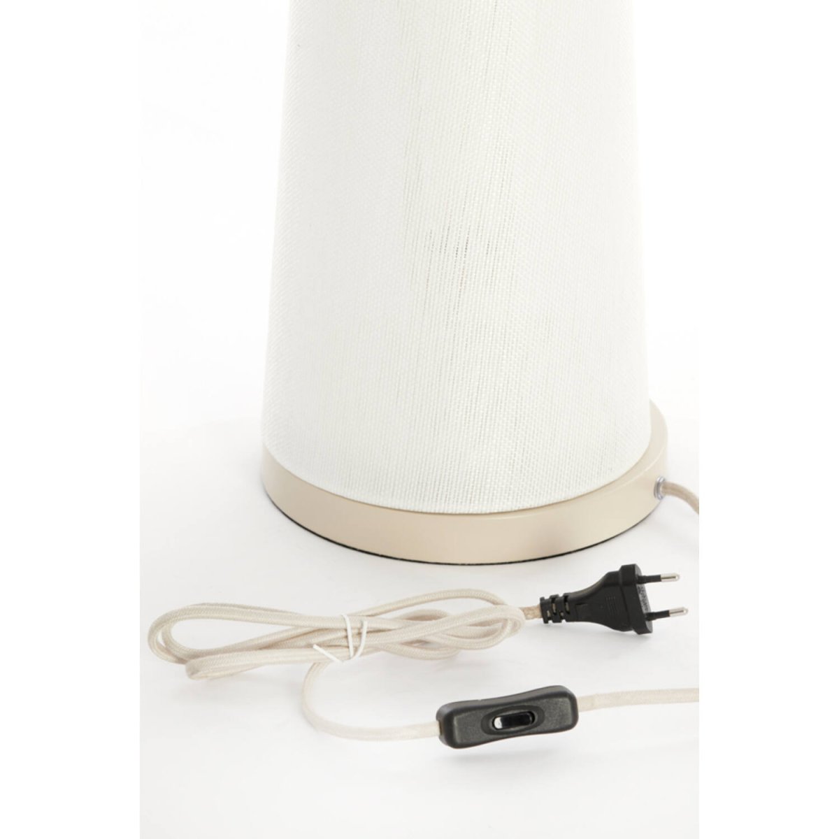 Fyon 45cm Hvid bordlampe Fra Light & Living - 