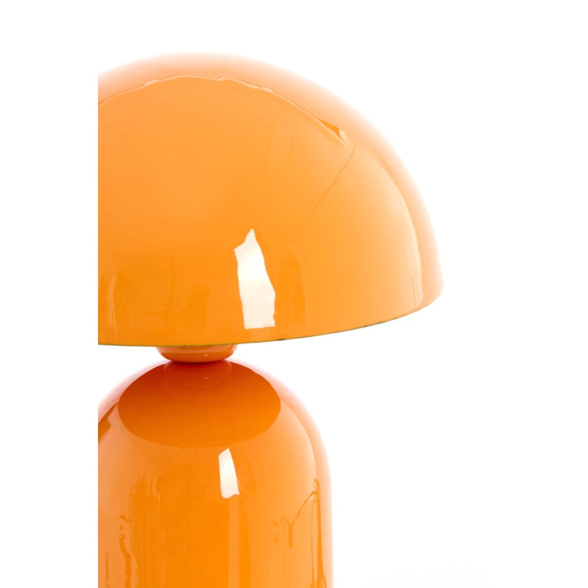 Tolima 35cm Orange bordlampe Fra Light & Living - Lampens farvetone spreder en varm og behagelig f&oslash;lelse i rummet - perfekt som stemningsbelysning p&aring; natbordet, i vinduet eller p&aring; en hylde.