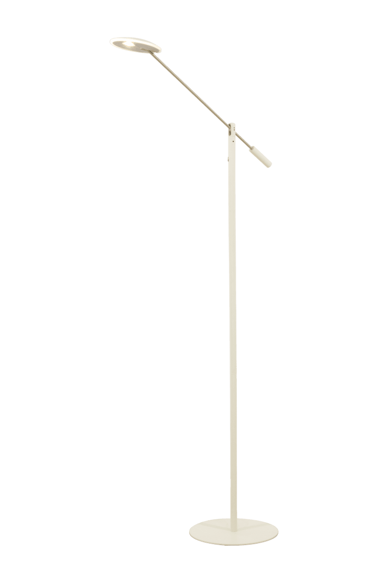 Cadiz Hvid gulvlampe Fra Aneta Lighting - Lyset tændes og slukkes med en lysdæmper.
