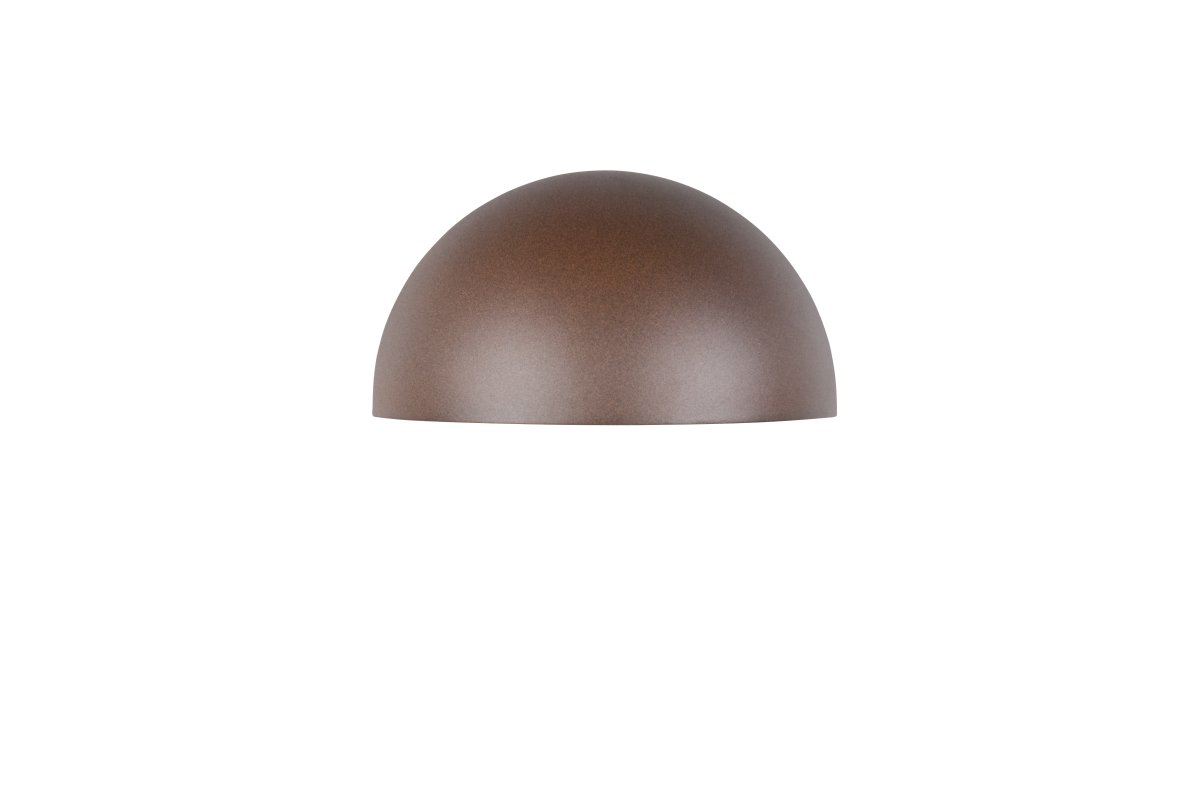 Maas 27cm Rusten brun udendørslampe Fra Trio Lighting - Maas er en stilfuld v&aelig;glampe med en bl&oslash;dt afrundet form i en moderne rustbrun nuance.