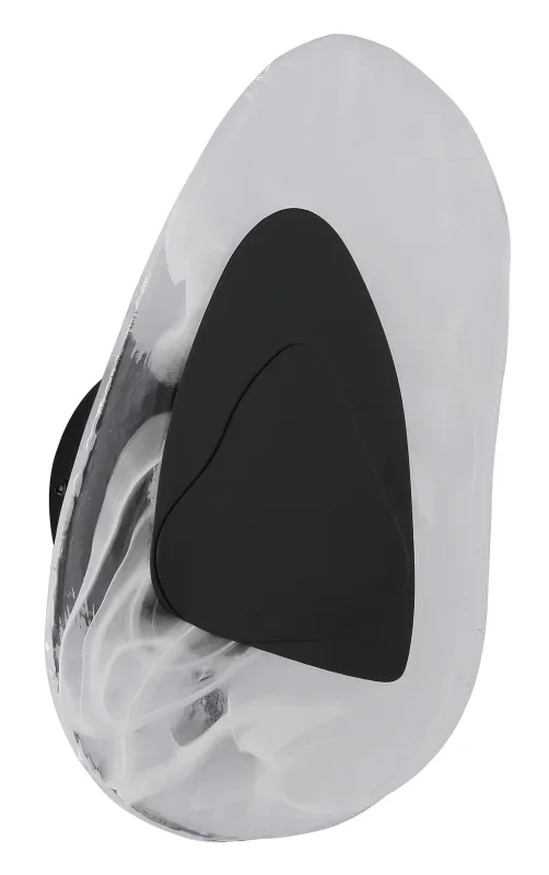 Dorsey 32cm Sort væglampe Fra Globo Lighting - Dorsey v&auml;gglampa f&ouml;rtrollar med sin unika molnformade design och skapar en harmonisk atmosf&auml;r i varje rum.