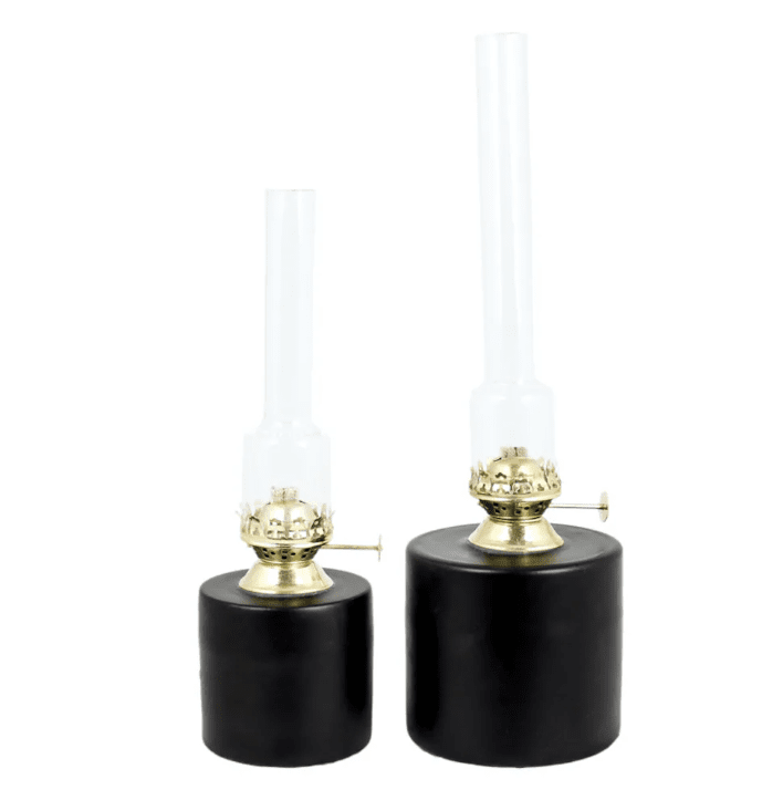 Kerosene Lamp Straight small Sort Fra Strömshaga - Passer med v&aelig;ge artikelnummer 116210 og br&aelig;ndere med artikelnummer 121800G.
