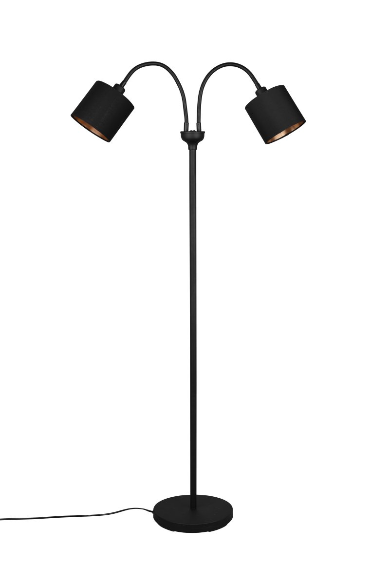 Tommy 2 Sort gulvlampe Fra Trio Lighting - 