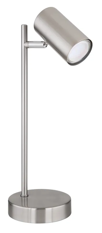 Robby 35cm Mat nikkel skrivebordslampe Fra Globo Lighting - Robby &auml;r en praktisk skrivbordslampa som blir ett stilfullt tillskott till ditt hem.