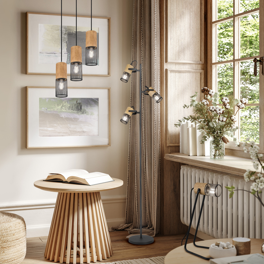 Tosh Ø28 Sort loftslampe Fra Trio Lighting - 