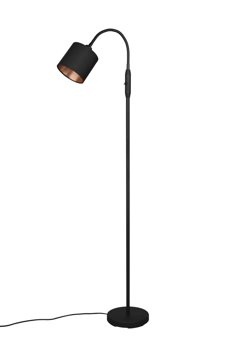 Tommy Sort gulvlampe Fra Trio Lighting - 