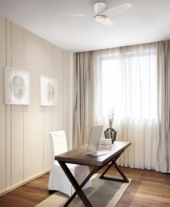 Carla Ø117 Hvid Fra Westinghouse - Carla loftventilator er en moderne og energieffektiv ventilator med en diameter på 117 cm, perfekt til mellemstore til store rum såsom soveværelser, stuer og køkkener.
