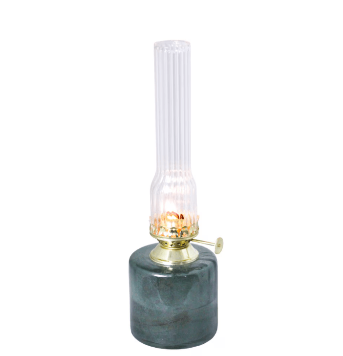 Kerosene lamp elvira small Grøn Fra Strömshaga - Lampen er lavet af 50-60% genbrugsglas og passer til v&aelig;ge artikelnummer 116210 og artikelnummer 139410G eller 121800G.