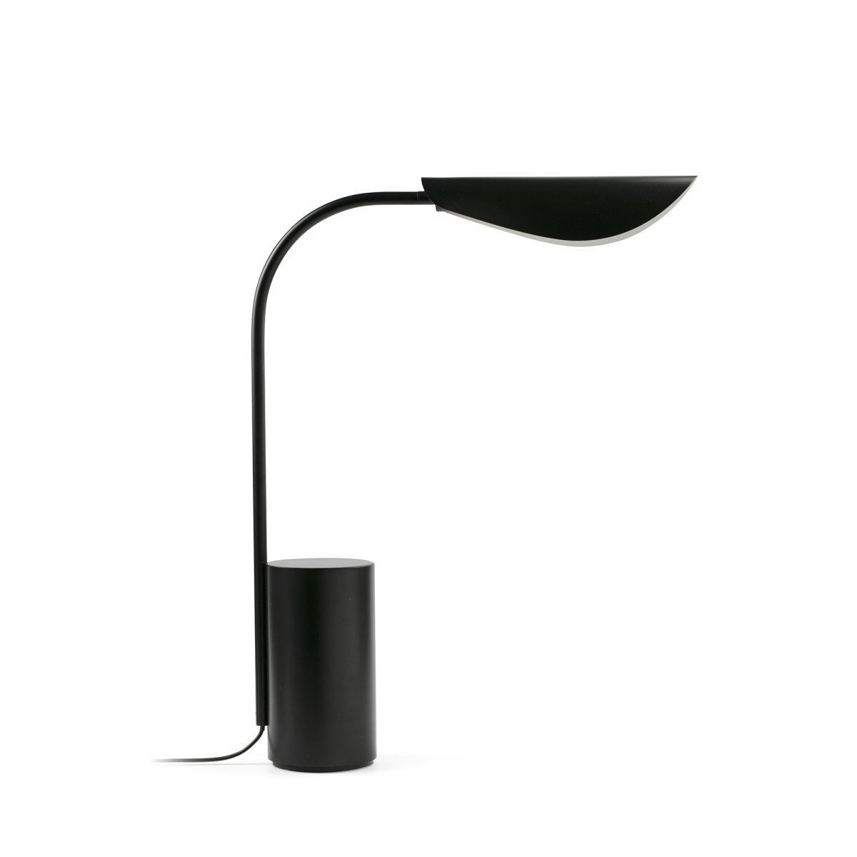 Liggera 55cm Sort bordlampe Fra Faro Barcelona - Takket v&aelig;re sin lethed og stilfulde &aelig;stetik passer Liggera ind i alle typer milj&oslash;er - fra moderne hjem til kreative arbejdspladser - og bidrager med et roligt og afbalanceret udtryk.