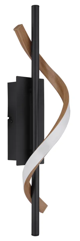 Watkins 47cm Sort væglampe Fra Globo Lighting - Watkins v&auml;gglampa &auml;r en stilren och modern belysningsl&ouml;sning som skapar en elegant atmosf&auml;r i ditt hem.
