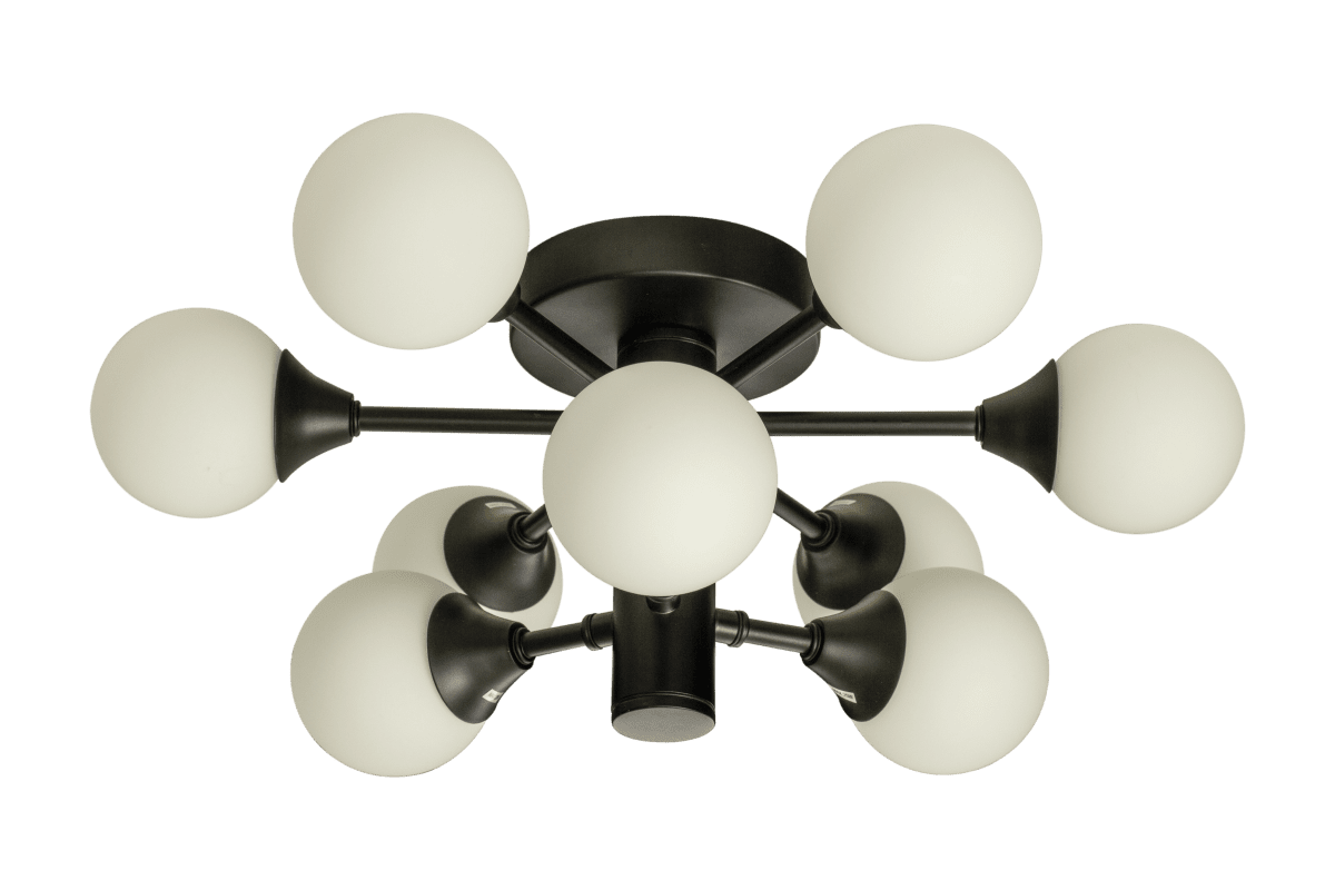 Cosmos Ø45 Sort badeværelseslampe Fra Aneta Lighting - Cosmos er en unik loftslampe til badev&aelig;relser, der giver et behageligt lys.