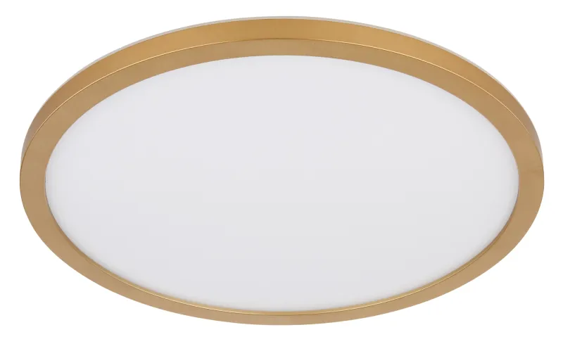 Sapana Ø30 Messing badeværelseslampe Fra Globo Lighting - Lampan &auml;r tillverkad av matt m&auml;ssingsf&auml;rgad och vit plast, vilket ger ett mjukt och bl&auml;ndfritt ljus.