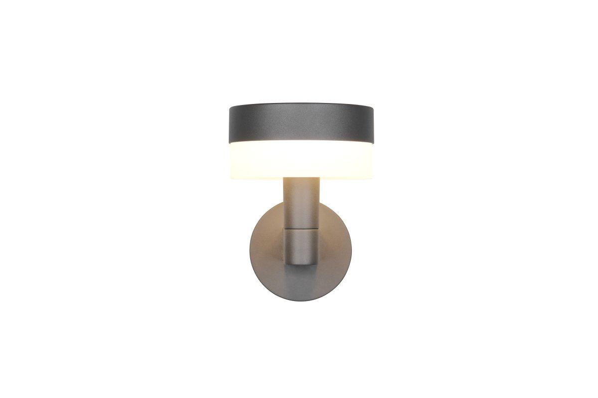 Mackenzie 22cm Antracit udendørslampe Fra Trio Lighting - Mackenzie er en moderne og v&aelig;rdifuld facadebelysning med et stilrent design i antracit.