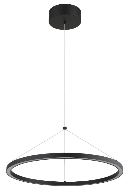 Grenvix Ø50 Sort loftslampe Fra Globo Lighting - Grenvix &auml;r en unik och stilfull takpendel som utm&auml;rker sig med sin runda form och distinkta ringdesign.