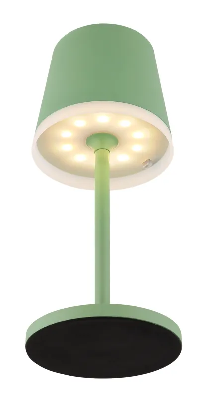 Bordslampa LED Grøn solcellelampe Fra Globo Lighting - Den diskreta designen sm&auml;lter in i alla milj&ouml;er och med IP44-klassning &auml;r den t&aring;lig mot v&auml;der och vind.
