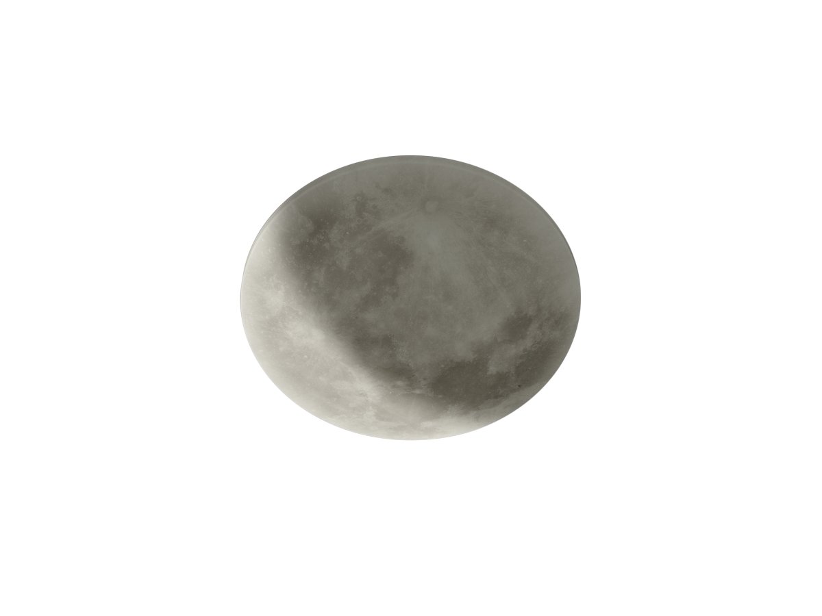 Lunar Ø40 Grå plafond Fra Trio Lighting - Den integrerede lysdæmper justerer lysstyrken, og en natlysfunktion giver ekstra komfort.