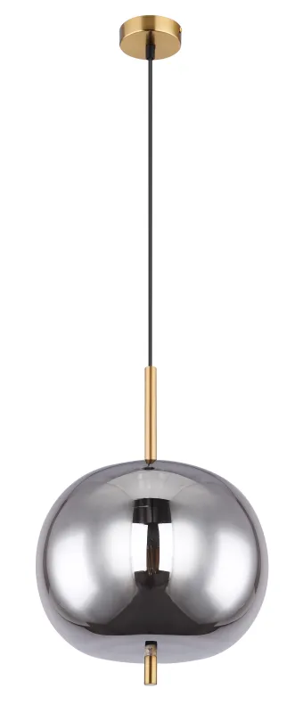 Blacky Ø30 Messing loftslampe Fra Globo Lighting - En stilren armatur som skapar en st&auml;mningsfull och elegant belysning i ditt hem,&nbsp;perfekt i vardagsrum eller matsal.